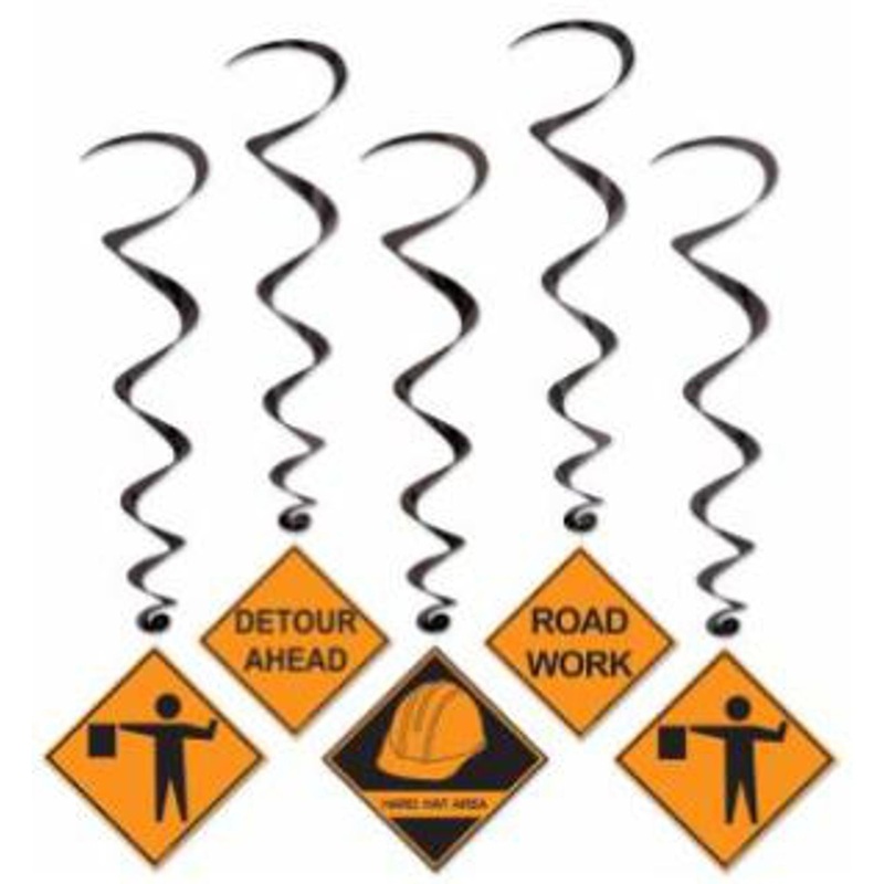 Dynamic Construction Whirls Spiraling Fun for Theme Parties (5/Pk)