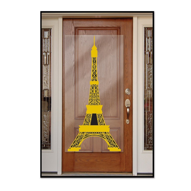 "Eiffel Tower Door Cover - 30" X 5'"