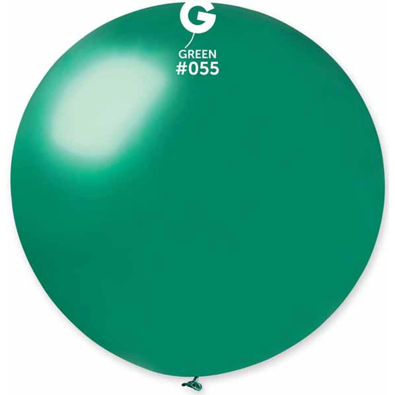 Gemar 31" Metallic Green Balloon #055 (1/Bag)