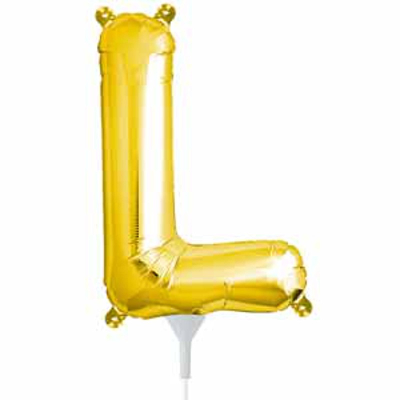 Gold Letter L, 16" Packaged