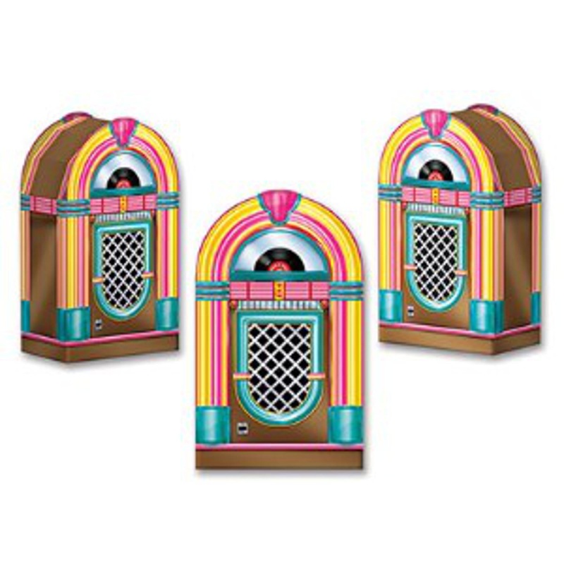 "Jukebox Favor Boxes - Pack Of 3 (3"X6")"