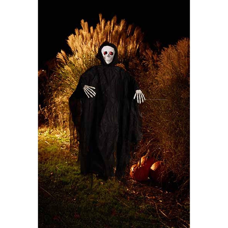 36" Hanging Photoreal Lite Up Reaper - Scary Halloween Decoration