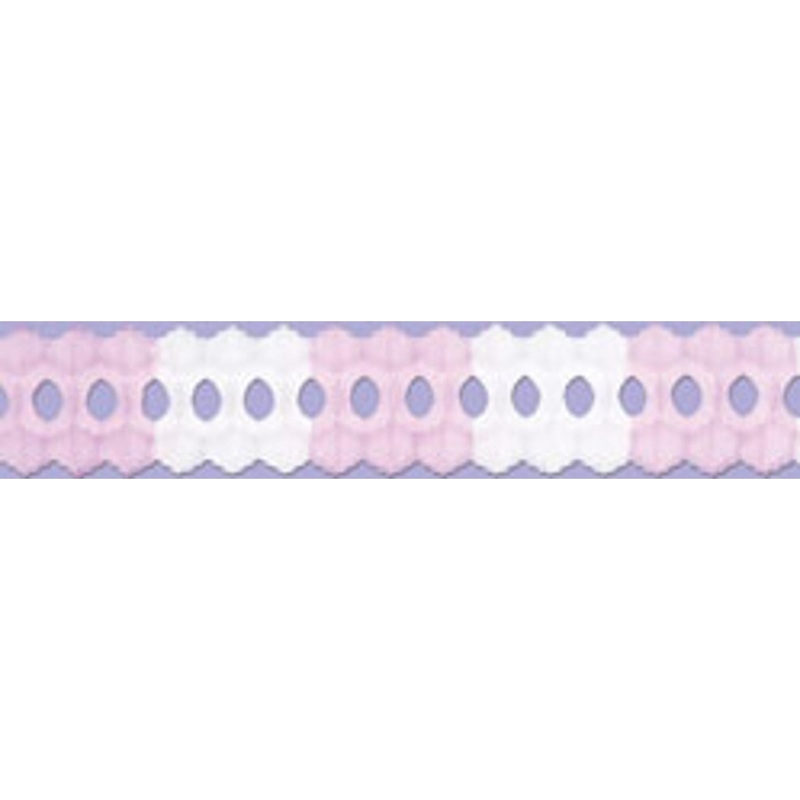 Arcade Garland Pink/White - 12' Length (1/Pkg)