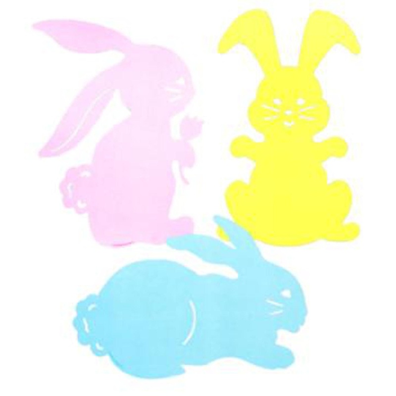 Colorful Easter Bunny Set (3/Pk)