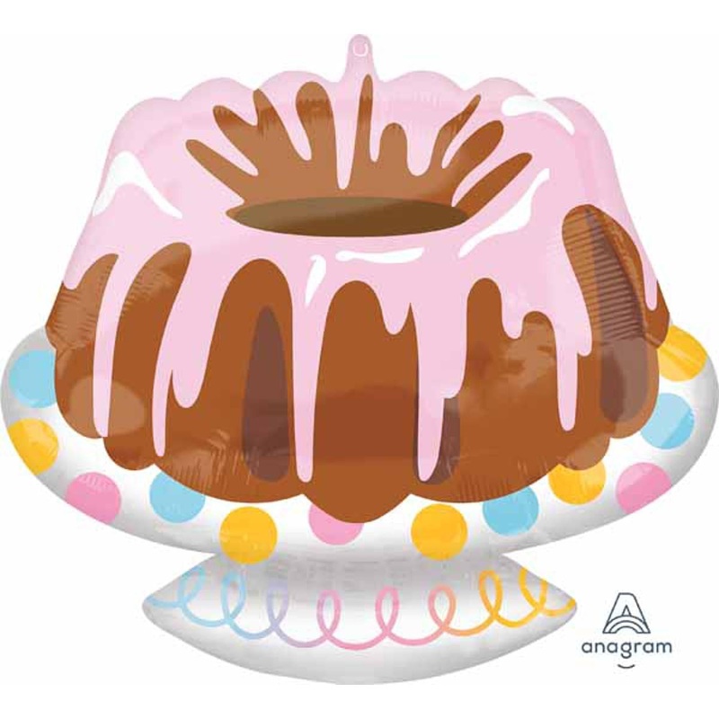Delightful Indulgence 18" Bundt Cake Foil Balloon (5/Pk)