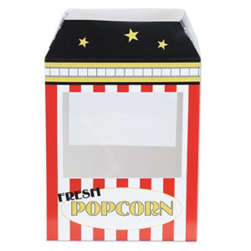 "Movie Night Popcorn Machine Centerpiece"
