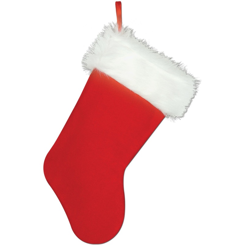 15" Plush Christmas Stocking (3/Pk)