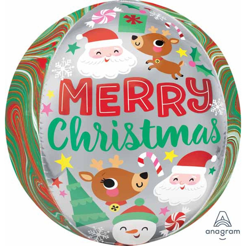 18-Inch Orbz Christmas Buddies Foil Balloon