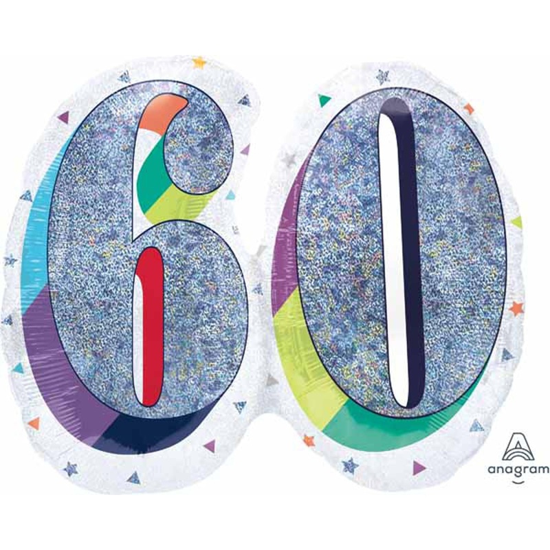 26" Birthday Celebration 60 Balloon (3/Pk)