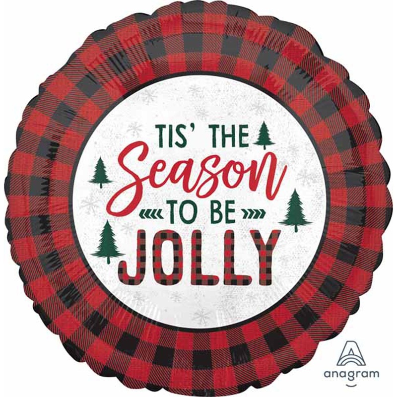 Cozy Holiday Foil Balloon  18"  Festive Decoration (5/Pk)
