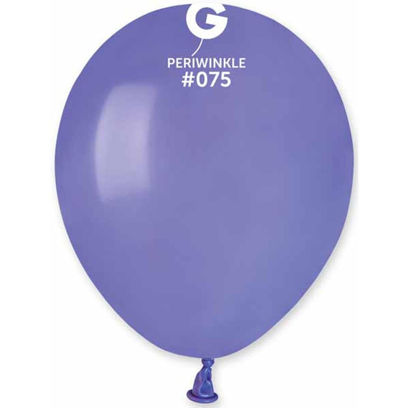 Gemar 5" Periwinkle Latex Balloons (100/Bag) #075