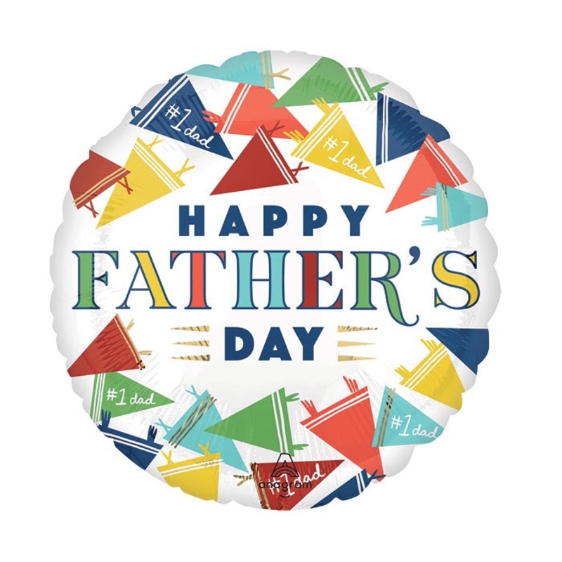 Happy Father's Day Varsity Dad 18" Balloon (5/Pk)