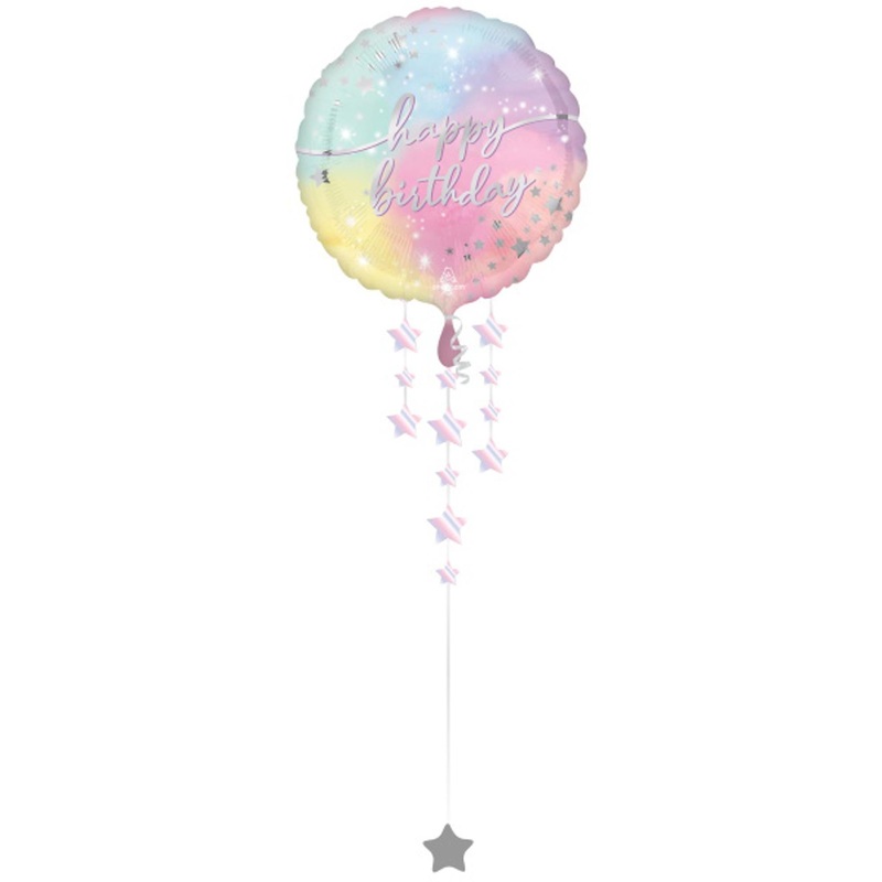 Glowing Elegance 36" Luminous Birthday Drop A Line Balloon (1/Pk)
