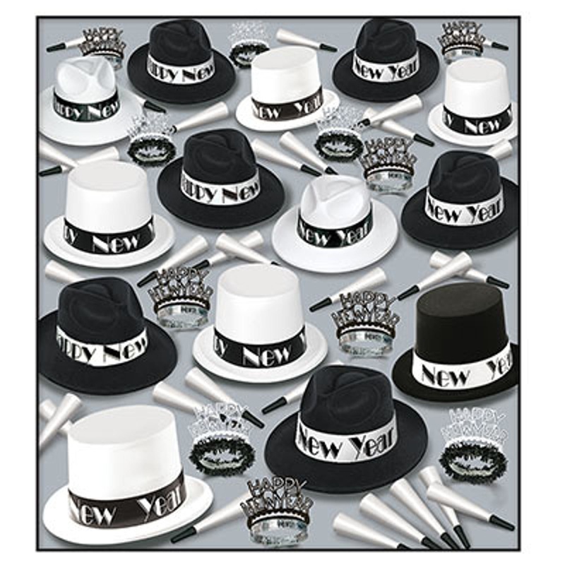 Roaring 20's Deluxe Asst for 100 Grand Party Kit for a Dazzling New Year's (1/Pk)