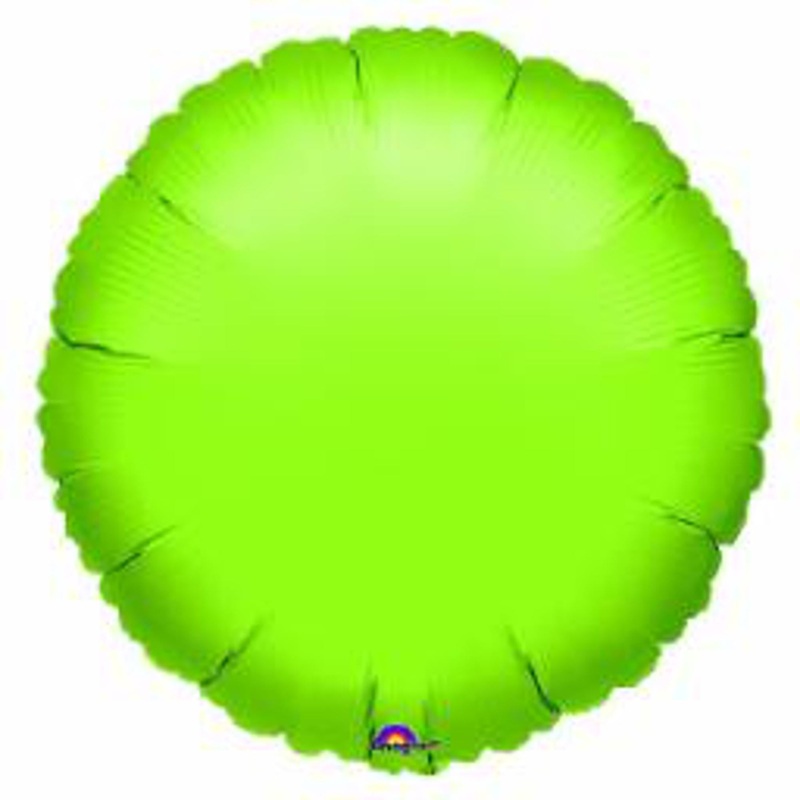 "18" Round Flat Lime Green S15 Bulb (06150)"