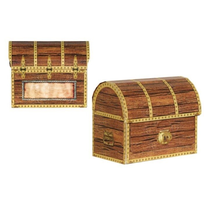 Charming Treasure Chest Favor Boxes (12/Pk)