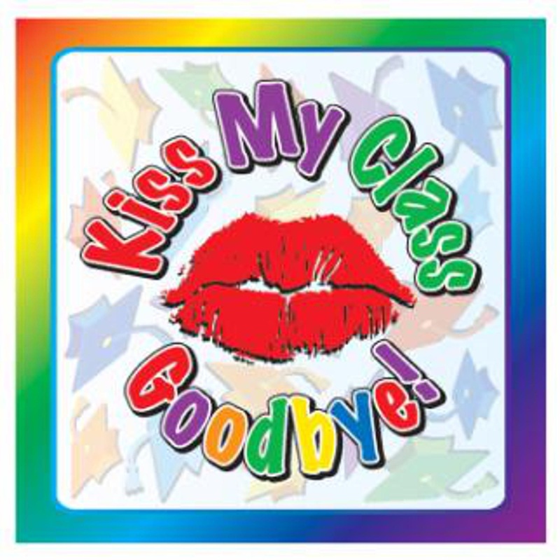 Graduation Kiss Stickers - 16/PK