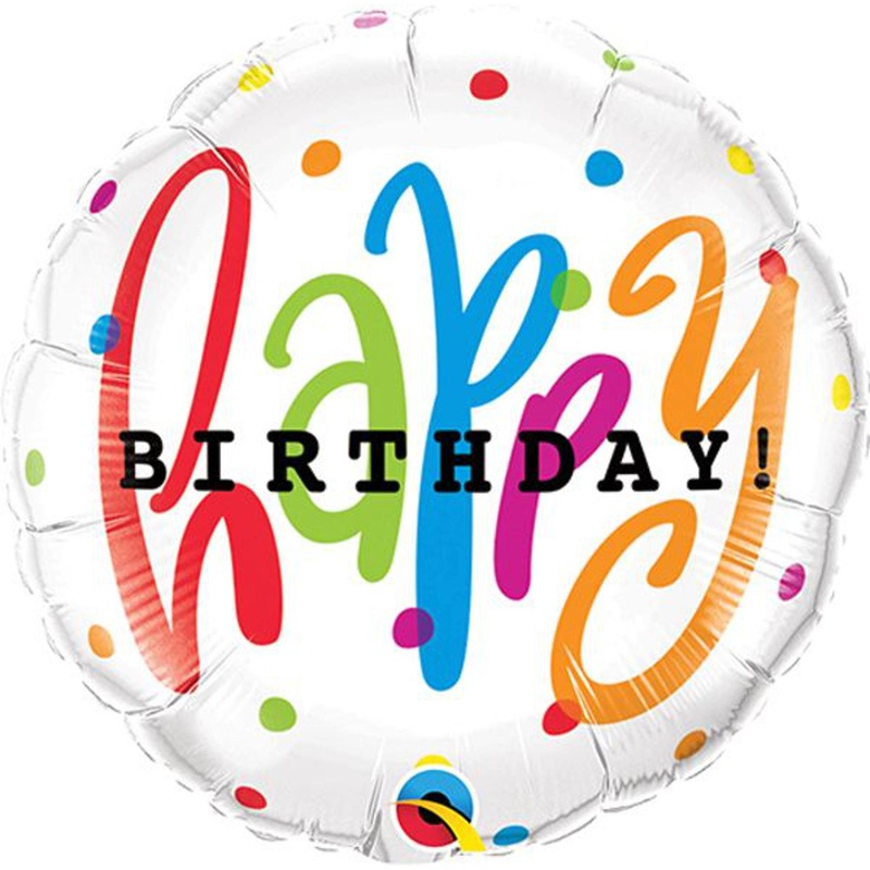 Whimsical 9" Happy Birthday Mermaid Air-fill Balloon (5/Pk)