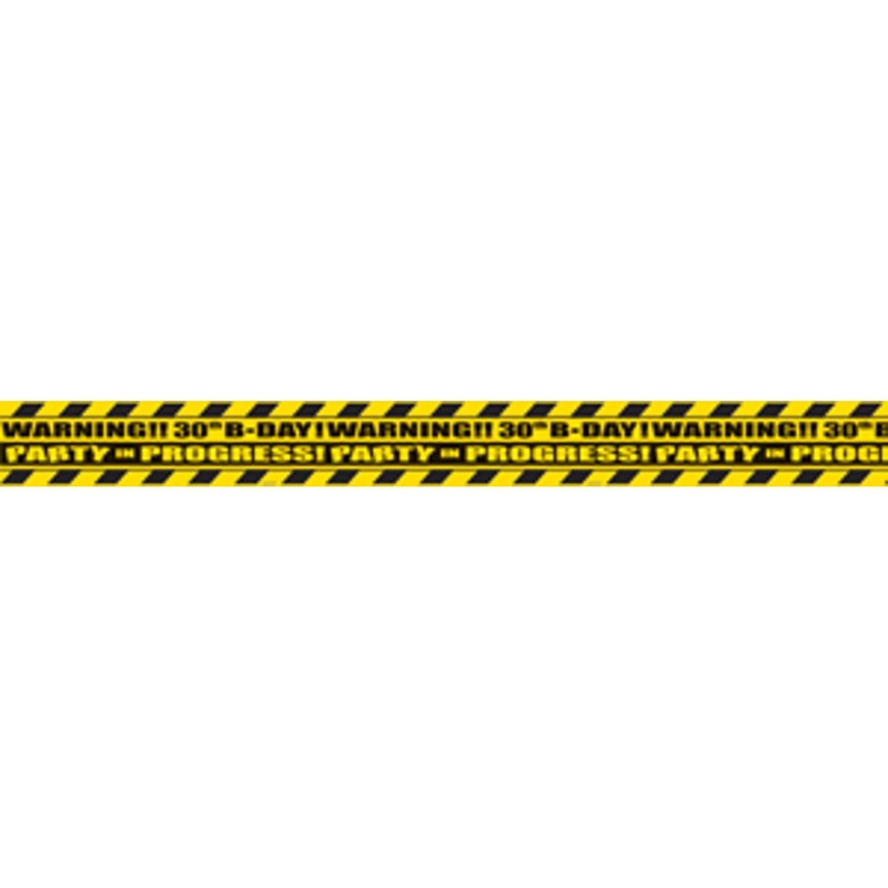 Cautionary Celebration Over the Hill 30th Birthday Novelty Tape (36/Pk)