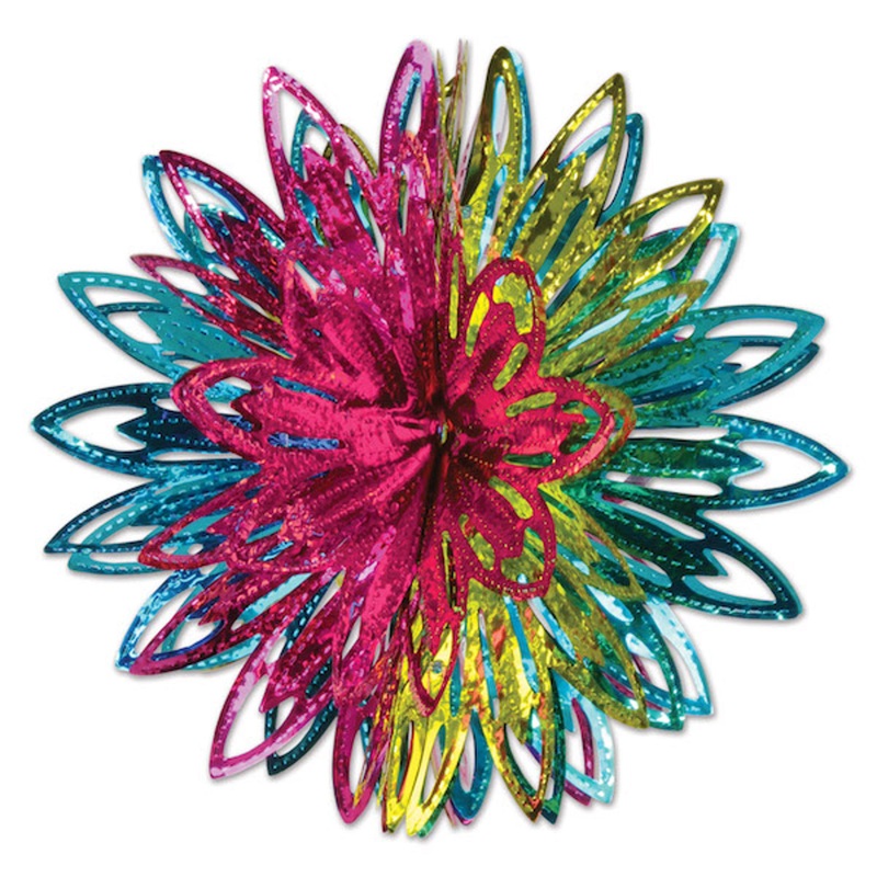"Set Of 2 Metallic Starburst Balls In Multiple Sizes"