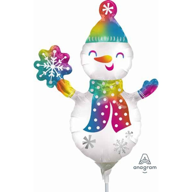 Whimsical 55-Inch Satin Infused Snowman Foil Balloon  (5/Pk)