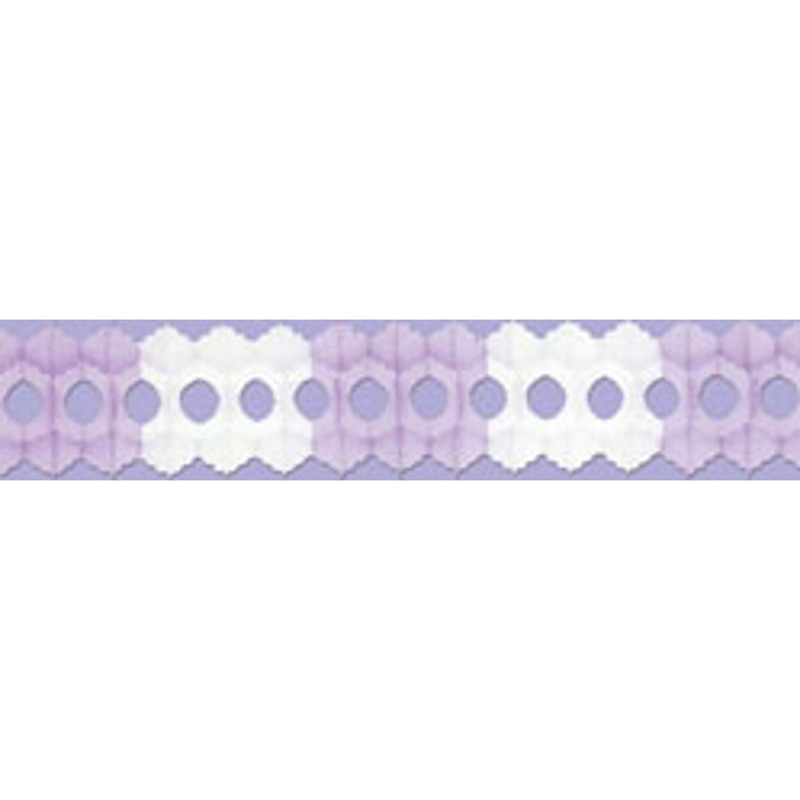 12' Lavender And White Arcade Garland - Pack Of 1