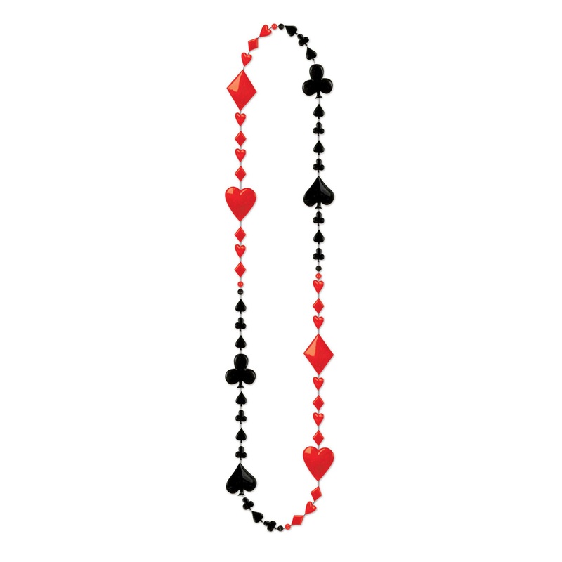 36" Card Suit Beads - 3/Pk