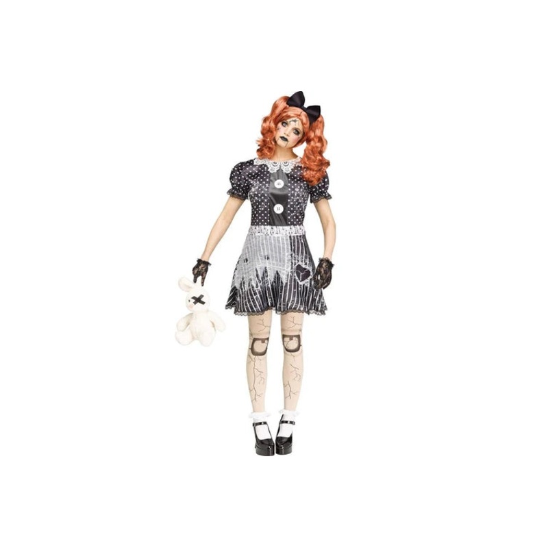 Attic Doll Adult Costume - Size 10/14 (1/Pk)