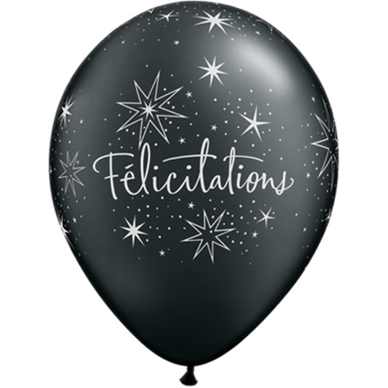 "Glittery Star Balloon: Felicitations Etoile 11" Po/Sr 50/Bg "
