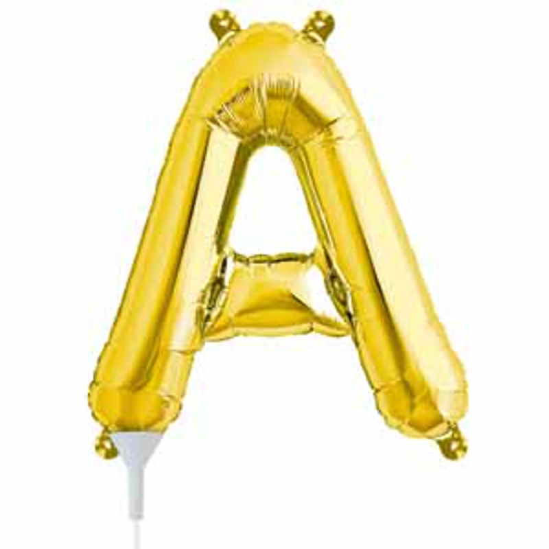 Gold Foil Letter A - 16" Packaged (00567)