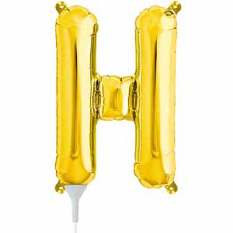 Gold Letter H - 16" Packaged.