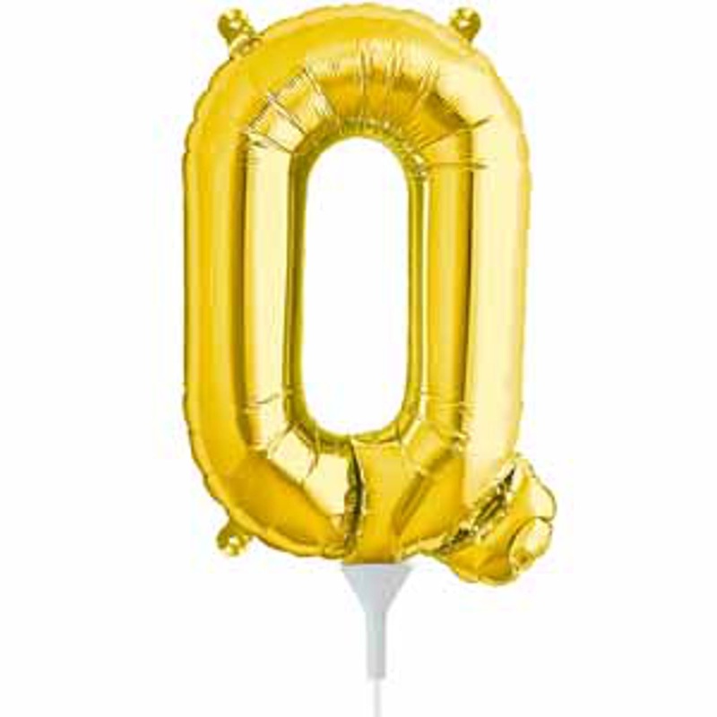 Gold Letter Q 16" Wall Decor