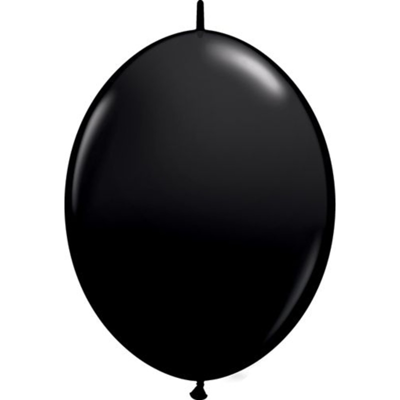 Qualatex QuickLink Onyx Black 12" Latex Balloons (50/Pk)
