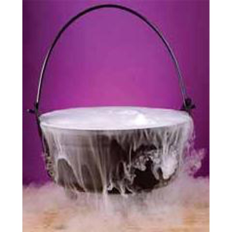 14" Black Cauldron With Handle - Prop