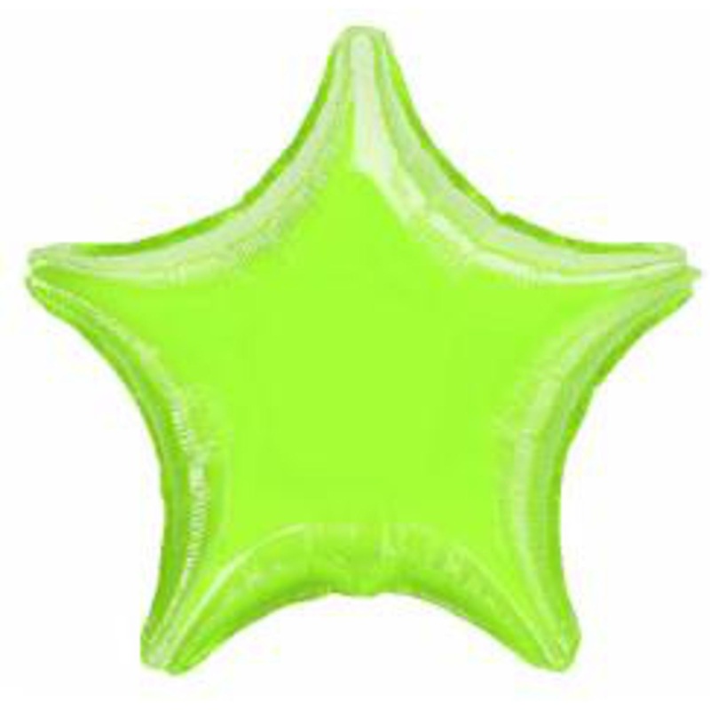 19" Star Flat Lime Green Metallic Bike