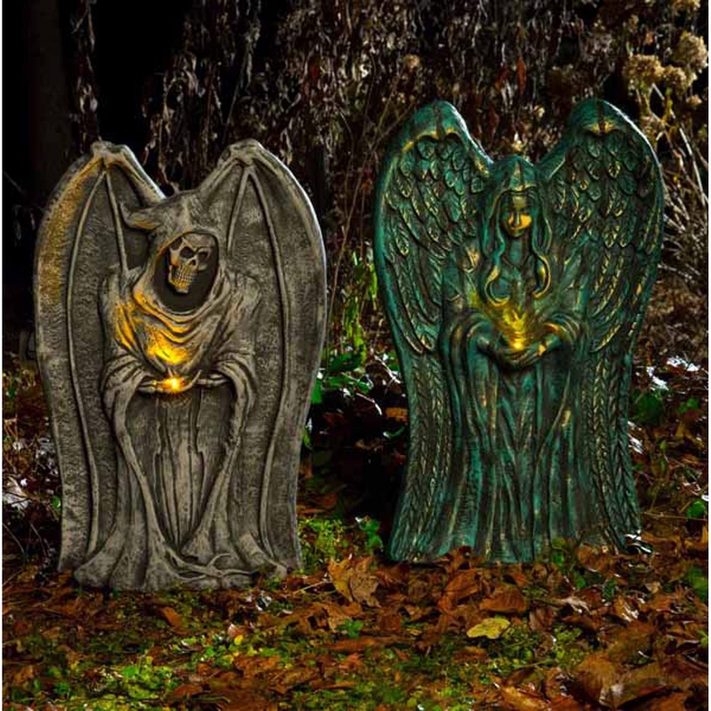21" Candle Light Tombstone Reaper