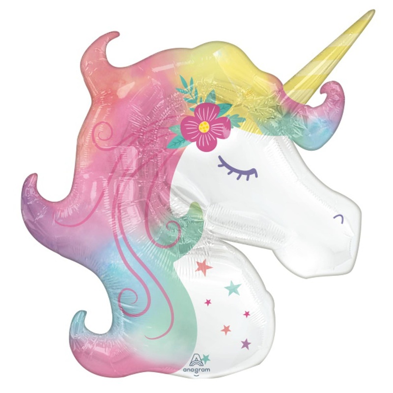 Anagram Enchanted Unicorn Foil Balloon - 33"