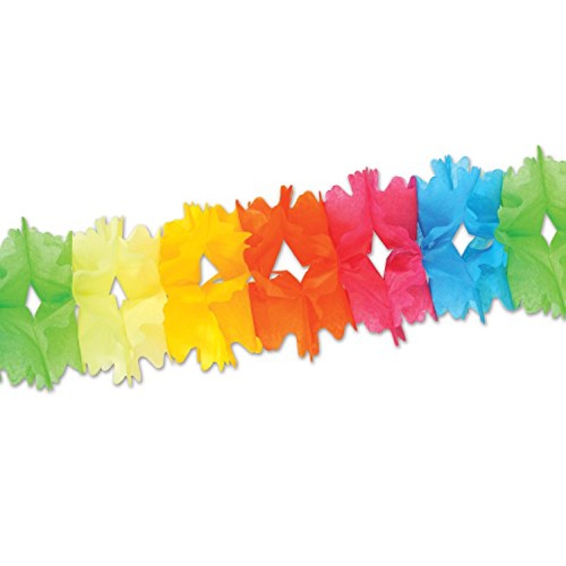Colourful 14.5' Pageant Garland For Festive Decorations