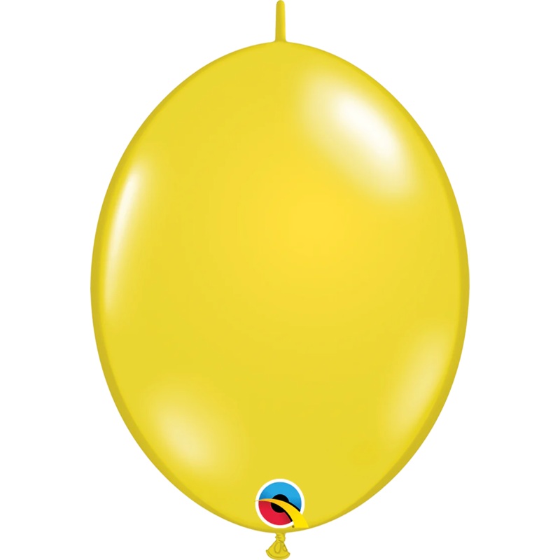 Qualatex QuickLink Citrine Yellow 12" Latex Balloons (50/Pk)