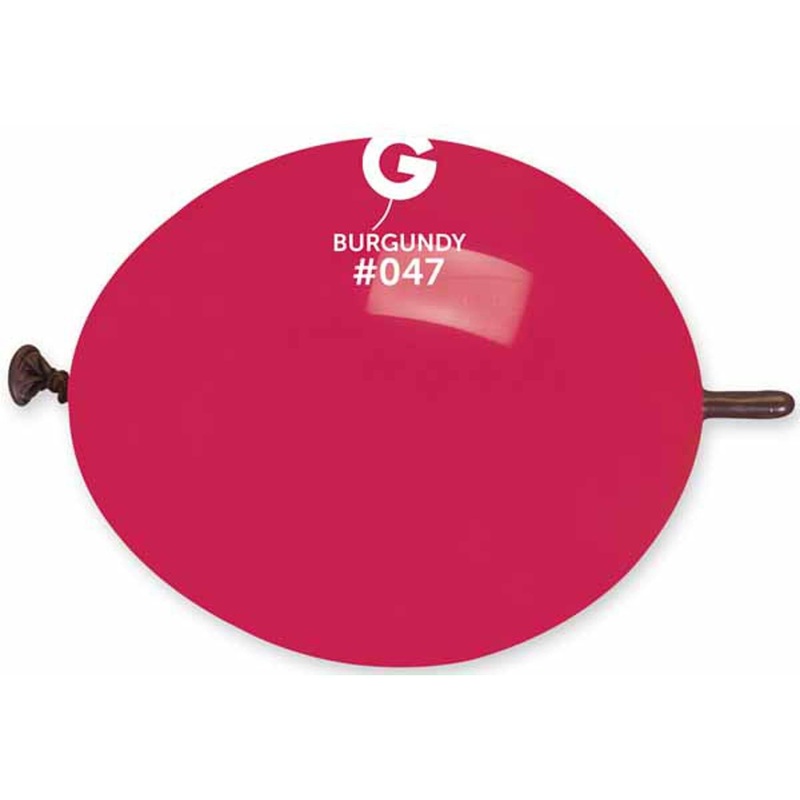 13" Burgundy #047 Glink Balloons (50/Bag) By Gemar