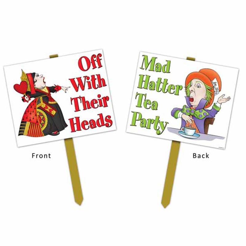 Alice In Wonderland Yard Sign: Whimsical Outdoor Dcor