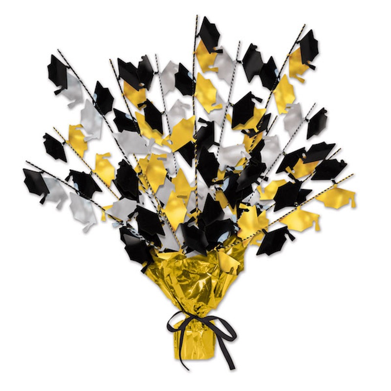 Beistle Graduate Cap Gleam N Burst Centerpiece (3/Pk)