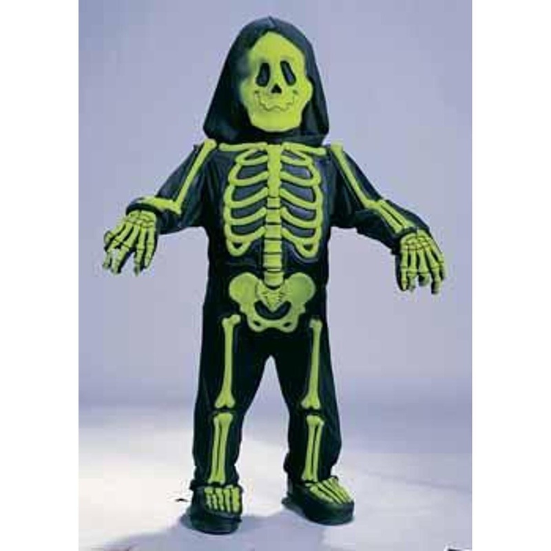 Child Skelebones Green Costume - Size Large (4-6) (1/Pk)
