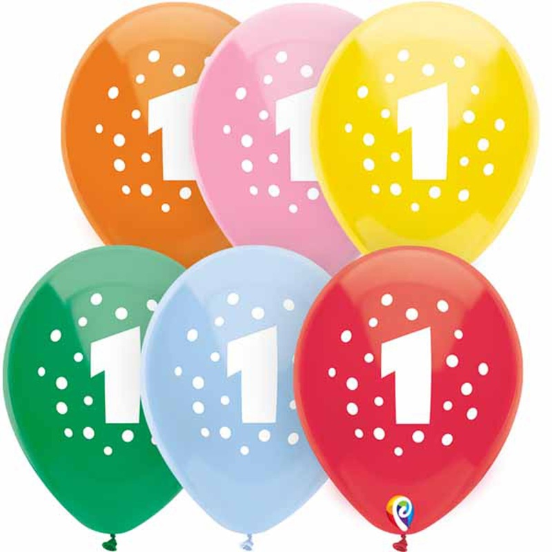 Funsational #1 Dots Balloons (12" 8/Bg)