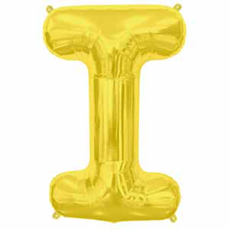 Gold Letter I Wall Decor - 34" (Packaged)