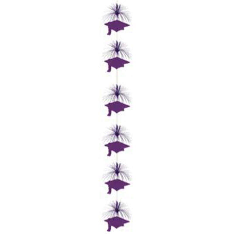 Purple Grad Cap Firework Stringer (3/Pk)
