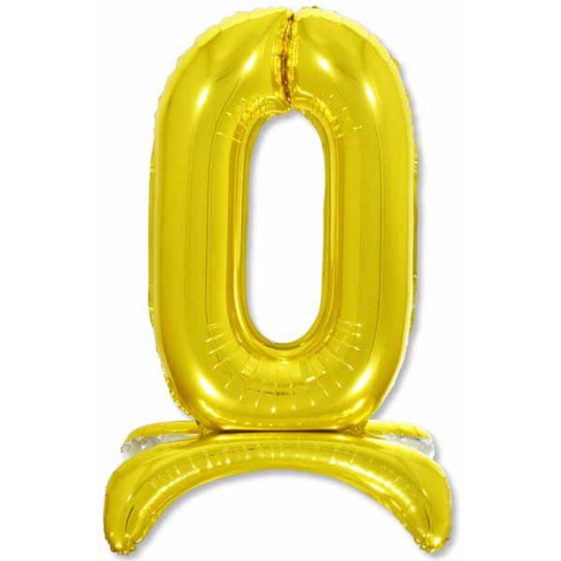26" Gold Standing Number #0