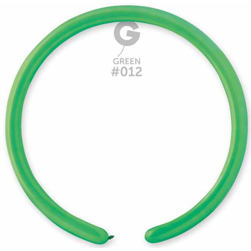 Gemar 260 Green Balloons - 50/Bag