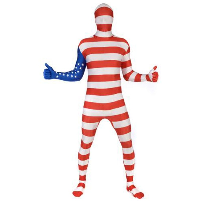Premium Usa Flag Morphsuit - Large Size