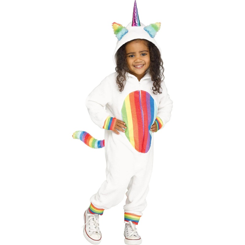 Rainbow Unicorn Toddler Costume - Size 3T/4T (1/Pk)
